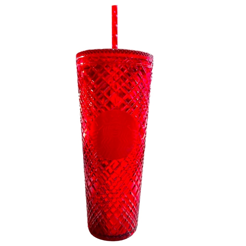 NEW Starbucks￼ Red Winter Holiday 2021 Jeweled Tumbler Cold Cup 24oz.